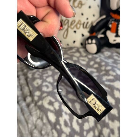 Dior Night 3 crystal oversized sunglasses black main image 10